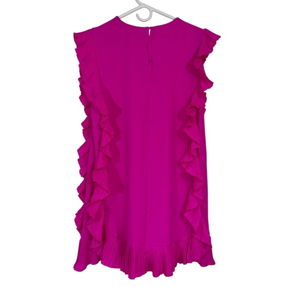 TCEC Pink Ruffle Mini Shift Dress - Picture 5 of 6